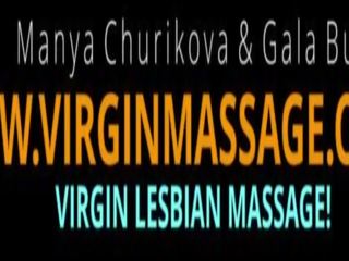 Groovy Virgin Babes Massage Virgin Tight Pussy